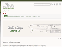 Tablet Screenshot of loewenmesser.de